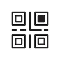 qr code icône des illustrations vecteur graphique