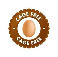 cage gratuit signe, étiqueter. vecteur Stock illustration