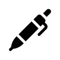 stylo solide icône. vecteur icône pour votre site Internet, mobile, présentation, et logo conception.