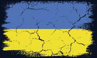 gratuit vecteur plat conception grunge Ukraine drapeau Contexte