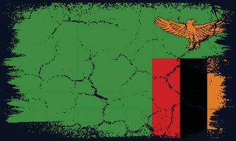 gratuit vecteur plat conception grunge Zambie drapeau Contexte