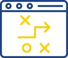stratégique plan vecteur icône conception
