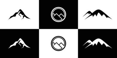 ensemble de Montagne logo collection avec Créatif style prime vecteur
