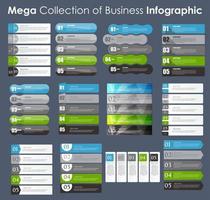 ensemble de modèles d'infographie pour l'illustration vectorielle d'affaires vecteur