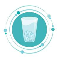 l'eau verre vecteur illustration graphique icône symbole
