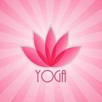 signe de fleur de lotus pour le bien-être, le spa et le yoga. illustration vectorielle vecteur