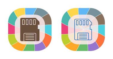 icône de vecteur de carte mémoire