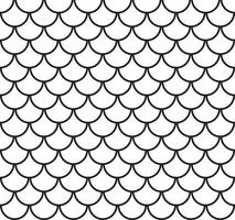 Illustration vectorielle de motif d'écailles de poisson sans soudure vecteur