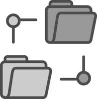 conception d'icône de vecteur de dossier