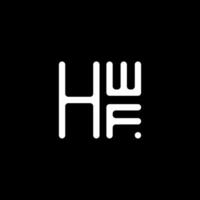 hwf lettre logo vecteur conception, hwf Facile et moderne logo. hwf luxueux alphabet conception