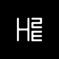 hze lettre logo vecteur conception, hze Facile et moderne logo. hze luxueux alphabet conception