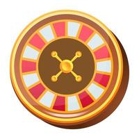 jeu de roulette de casino vecteur