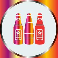 icône de vecteur de bouteilles de bière