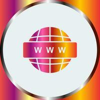 icône de vecteur web mondial