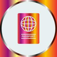 icône de vecteur de passeport