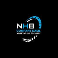 nhb lettre logo vecteur conception, nhb Facile et moderne logo. nhb luxueux alphabet conception