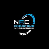 nfc lettre logo vecteur conception, nfc Facile et moderne logo. nfc luxueux alphabet conception