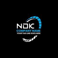 ndk lettre logo vecteur conception, ndk Facile et moderne logo. ndk luxueux alphabet conception