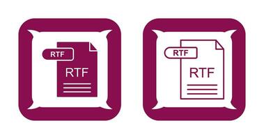 icône de vecteur rtf