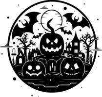 Halloween - minimaliste et plat logo - vecteur illustration