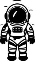 astronaute - minimaliste et plat logo - vecteur illustration