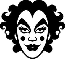 clown, minimaliste et Facile silhouette - vecteur illustration