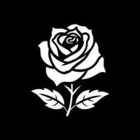 Rose - minimaliste et plat logo - vecteur illustration