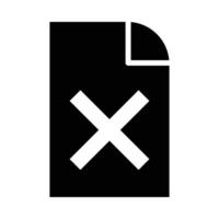 rejeter vecteur glyphe icône pour personnel et commercial utiliser.