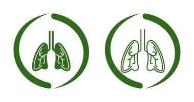icône de vecteur de poumons