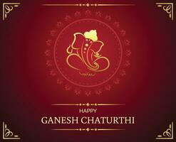 salutation carte content ganesh chaturthi. vecteur illustration