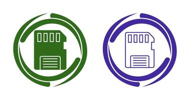 icône de vecteur de carte mémoire