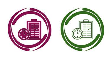 icône de vecteur de planification de temps