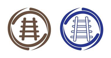 icône de vecteur de voies ferrées