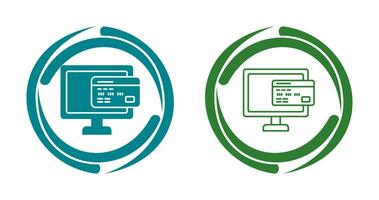 icône de vecteur de paiement en ligne