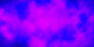 disposition de vecteur violet clair, rose avec cloudscape.