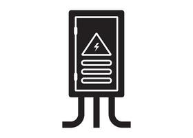 électrique panneau icône conception vecteur isolé