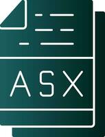 asx fichier format vecteur icône conception