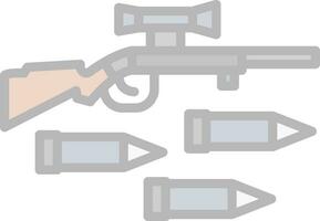 conception d'icône de vecteur de fusil