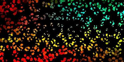 fond de vecteur multicolore sombre avec des formes aléatoires.