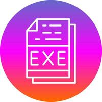 EXE fichier format vecteur icône conception