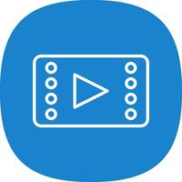 conception d'icône de vecteur de lecteur vidéo