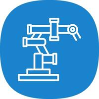 conception d'icône de vecteur de bras robotique
