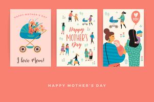 Bonne fête des mères. Modèles de vecteur pour carte, affiche, bannière et autres utilisations.