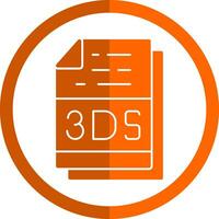 3ds fichier format vecteur icône conception