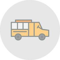 école autobus vecteur icône conception