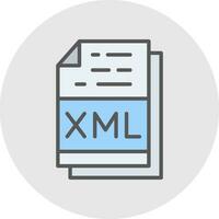 xml fichier format vecteur icône conception