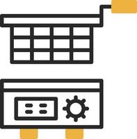 Profond friteuse vecteur icône conception