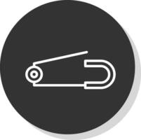 conception d'icône de vecteur de goupille de sécurité
