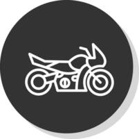 conception d'icône de vecteur de moto