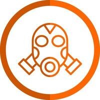 conception d'icône de vecteur de masque à gaz